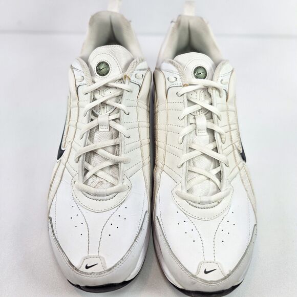 Nike T-Lite VIII White Black Leather Trainers 386766-141 Men’s 12 main image 4